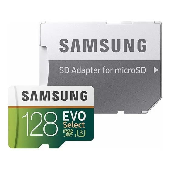 Tarjeta de memoria Samsung MB-ME128HA/AM Evo Select con adaptador SD 128GB
