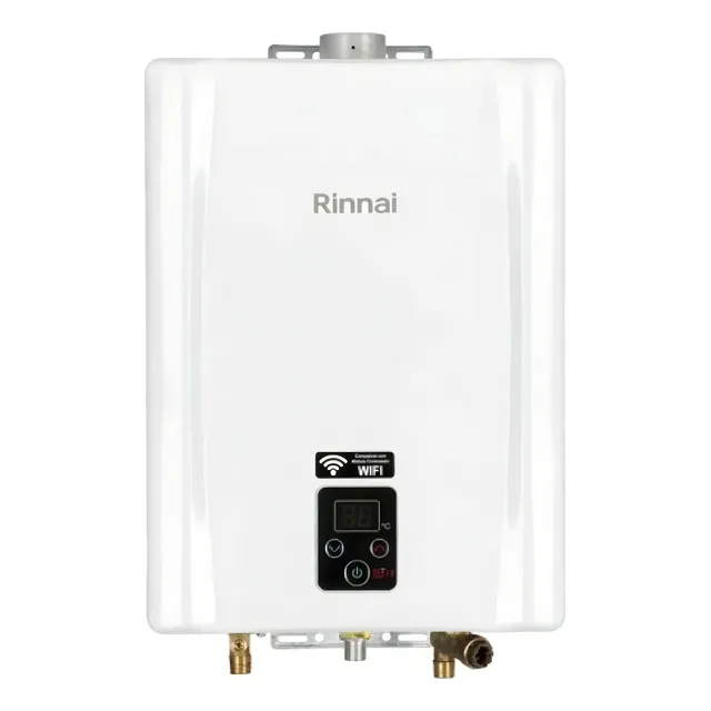 Aquecedor A Gás Rinnai E17 Feh Gn Branco 127V/220V