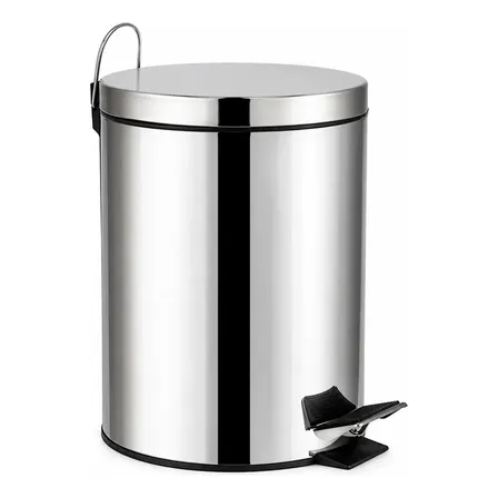 Lixeira Inox Pedal 20 Litros Mor Balde Interno Agata