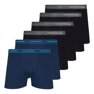 Cuecas Boxer Lupo Algodão Masculina Kit Com 6 Peças Cuecas Boxer Lupo Algodão Masculina Kit Com 6 Peças