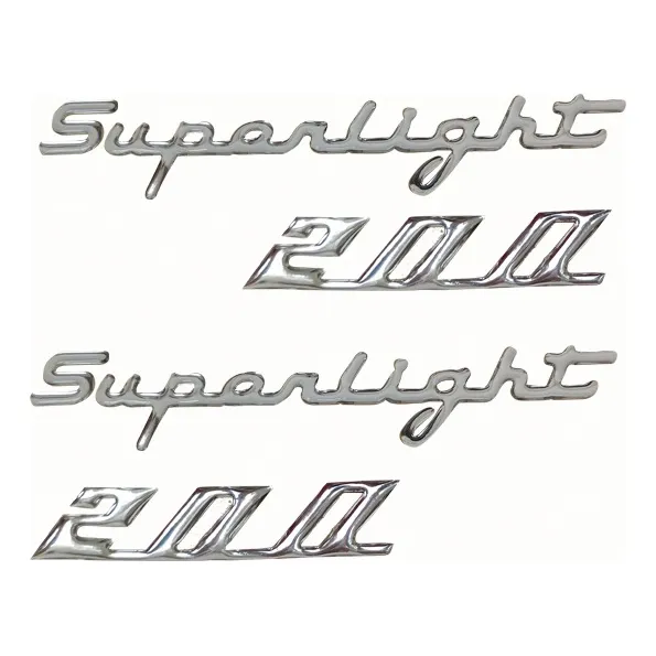 Kit 4 Emblemas De Tanque Moto Superlight 200 Super Light 