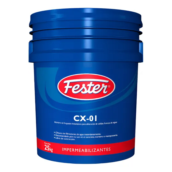 Fester Cx-01 Mortero Obturación Salidas Francas De Agua 25k