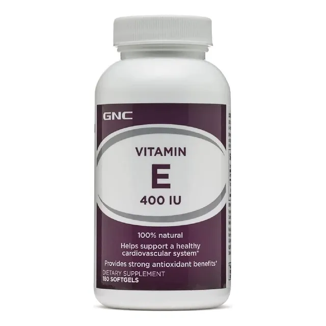 Vitamina E 400 Ui Gnc 180 Capsulas Blandas Sabor Neutro