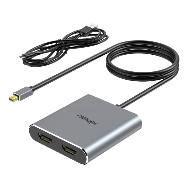 Fairikabe Adaptador Mini Displayport A Hdmi Doble, 4k@60hz, 