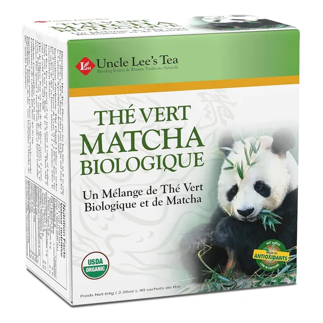 Té Verde Matcha Orgánico Alto En Catequinas 40 Bolsas