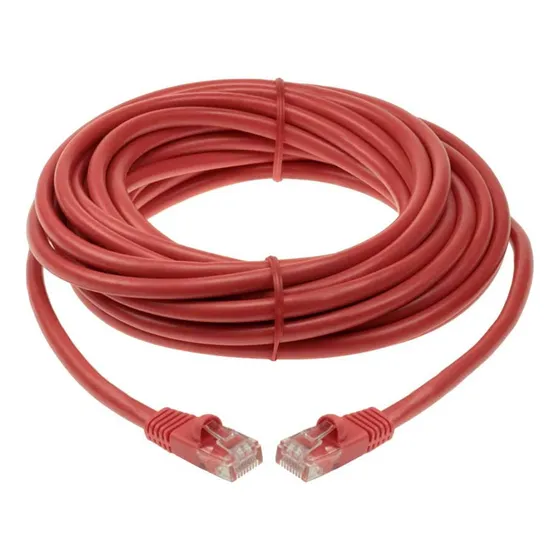 Cable Red Ethernet Utp Cat 5e Crossover 50 Pie Color Rojo