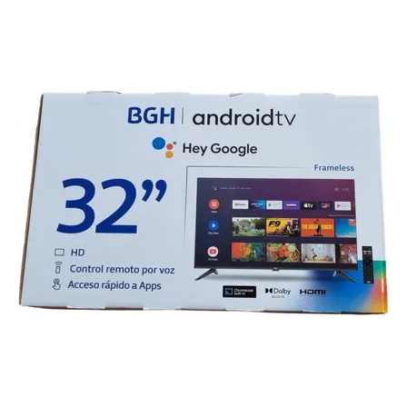 Televisor Smart Android Tv 32' Bgh Remoto Por Voz Hd