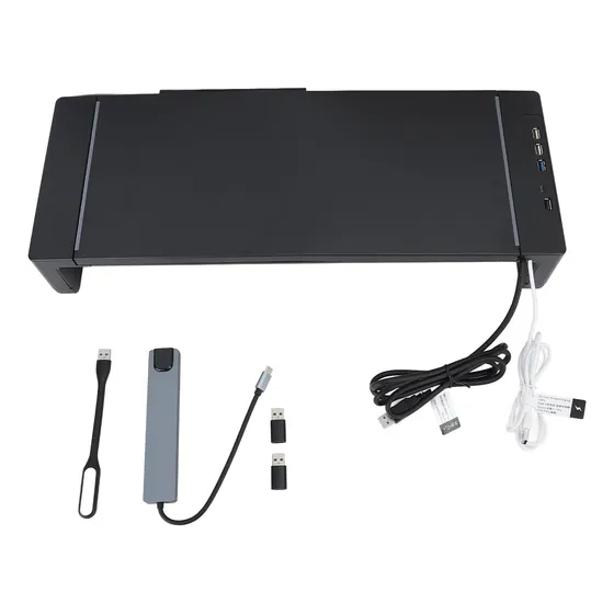Soporte Para Monitor Computadora Organizador Escritorio Rgb