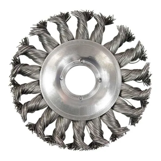 Escova Aço Carbono Circular Fio Torcido 4 100 Mm Furo 22,2mm