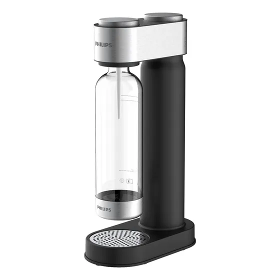Máquina De Soda Philips Add4902bk + Botella 1 Lt + Co2 Color Negro