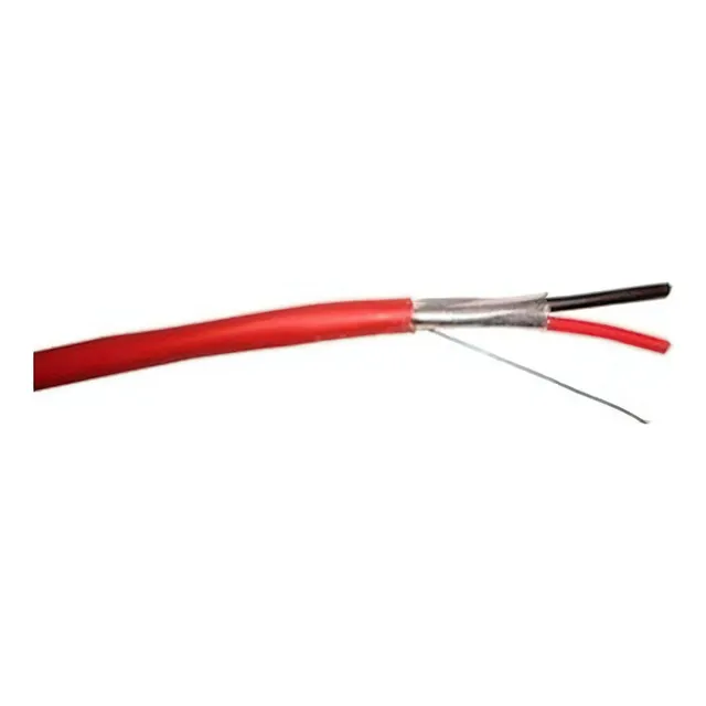 Bobina De Cable Belden Para Alarma 2 X 18 Awg Blindado 305 Mt Rojo