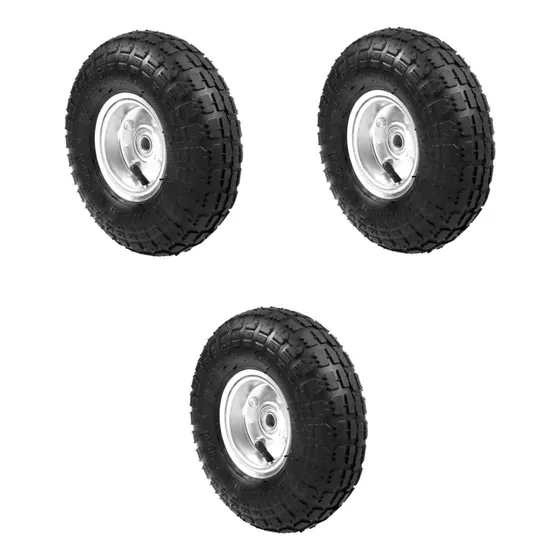 3 Piezas Llanta Completa Para Diablito Lion Tools