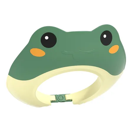 Gorro De Baño Visera De Ducha Animal Para Bebé Rosado Color Verde musgo Rana