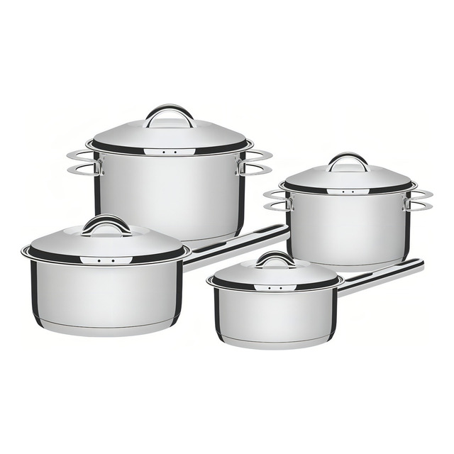 Jogo De Panelas 4pçs Solar Aço Inox Tramontina Jogo De Panelas 4pçs Solar Aço Inox Tramontina