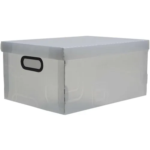 Caixa Organizadora Multiuso N°4 Grande 420×310×200mm Cristal 2172 Dello
