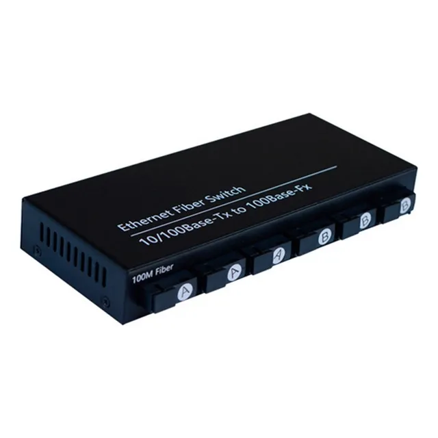 Interruptor Del Convertidor De La Fibra Óptica Del 100m Sm 6