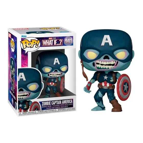 Funko Pop Zombie Captain America 941 Marvel What If ?