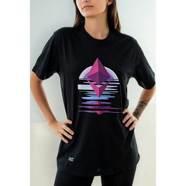 Remera De Ethereum Criptomonedas Unisex (100% Algodón)