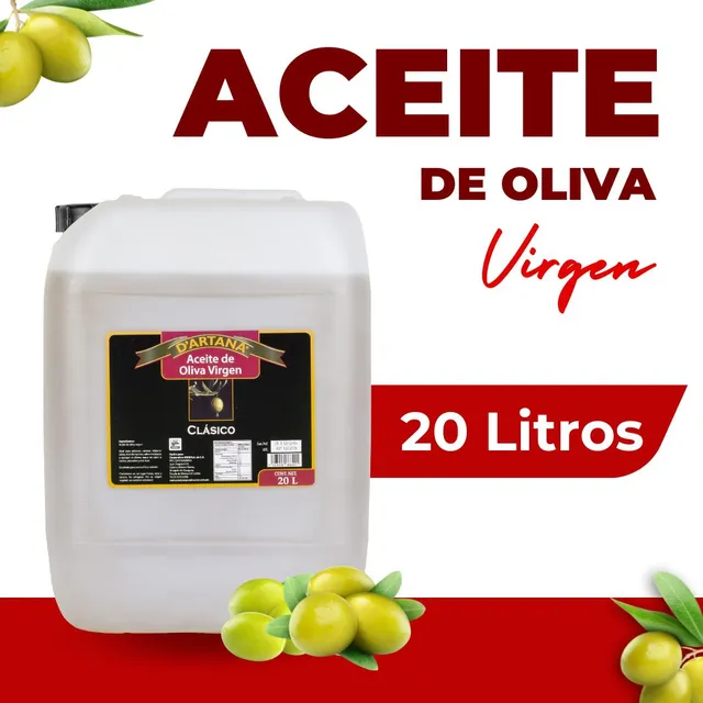Aceite De Oliva Virgen 20 Litros Marca D'artana