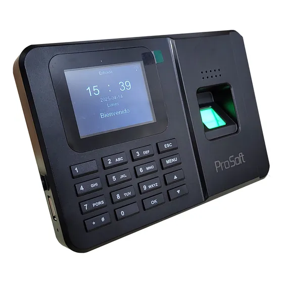 Reloj Control Horario Biométrico Huella Pendrive Wifi Ps700w Color Negro