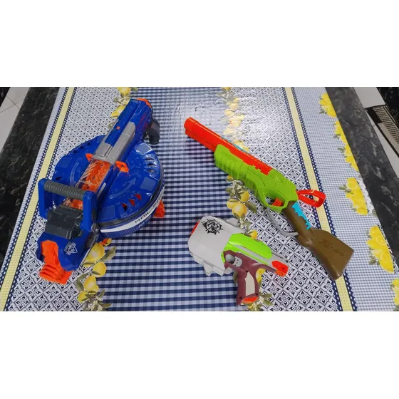 Nerf -pistola Sidestrike, Nerf Hail Fire, Shotgun Eliminator