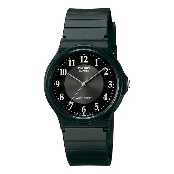 Reloj pulsera Casio MQ-24-1B3 con correa de resina color negro