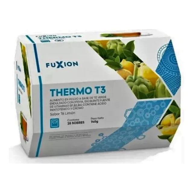 Vaso Mezclador Prunex1 Thermo T3 Fuxion 7 Sobres Detox
