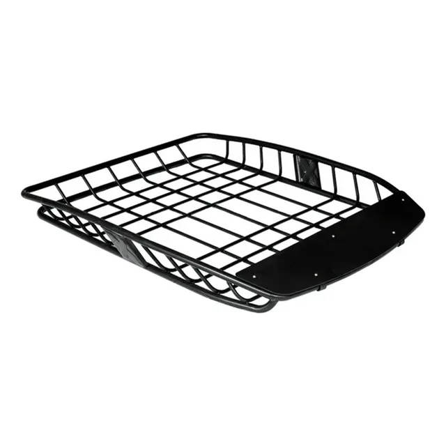 Canasto Baca Techo Negro Acero Base Barrote 128x105x15
