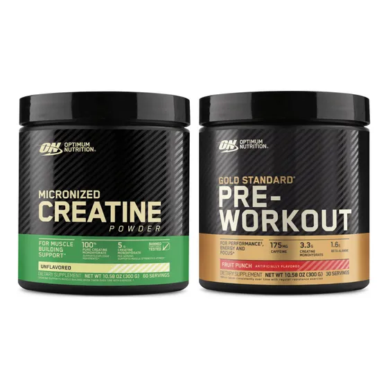 Combo Energía Optimum Nutrition Creatina + Pre Entreno On 