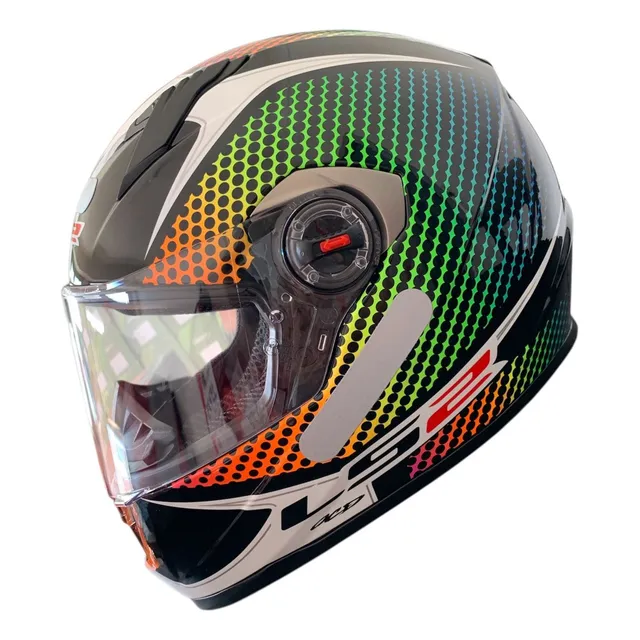 Capacete Ls2 Ff358 Classic Camaleão N61 Viseira 2mm