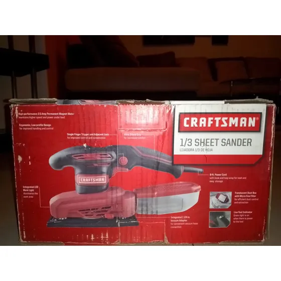 Lijadora Hoja  1/3  2.5amp Craftsman Nuevo En Su Empaque