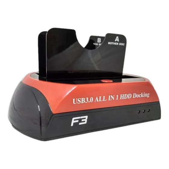Dock Station P/ 2x Hds Sata Hdd Ssd  2.5  3.5  Usb 3.0 
