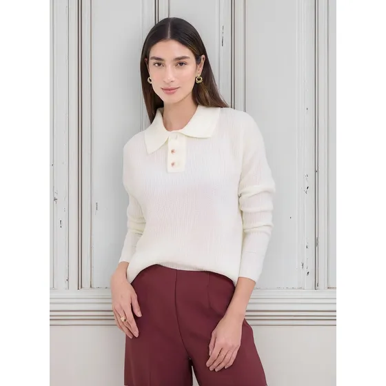 Saco De Mujer Cuello V Marca Patprimo Color Crema #30330630