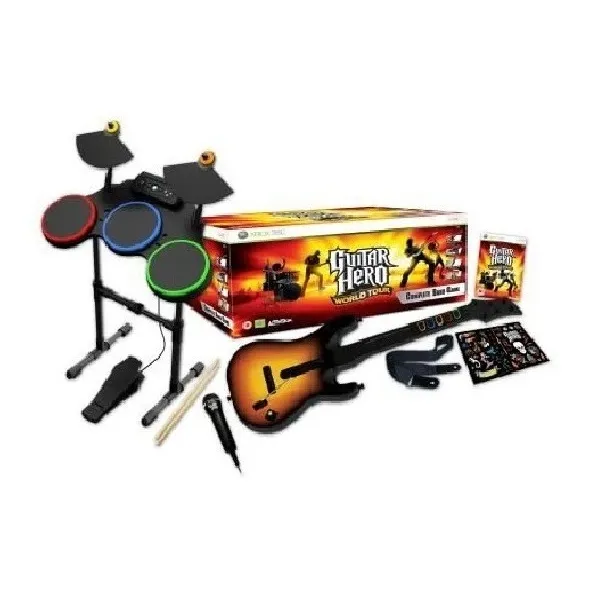 Guitar Hero Wolrd Tour Para Xbox 360 Bundle