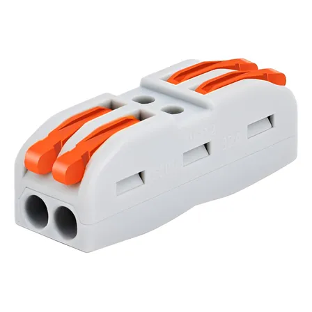Pack 50 Conector Eléctrico Rápido Wago 2 Entradas 2 Salidas