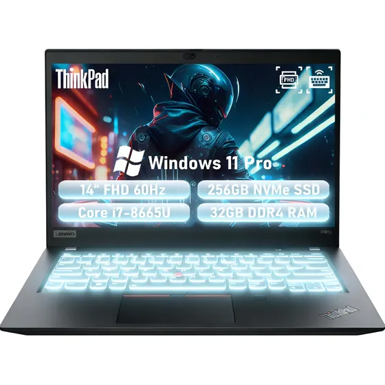 Lenovo Thinkpad T490s Core I7 8665 32gb Ram 256gb Ssd Fhd (Reacondicionado)