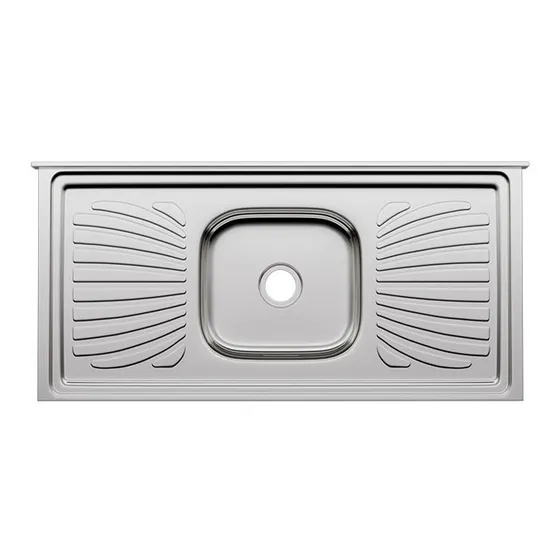 Pileta De Acero Inoxidable Mesada Concreto 100cm Forminox