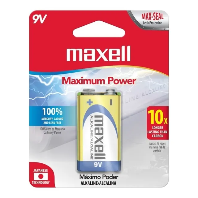 Bateria 9v Maxell Alcalina / Tecnocenter