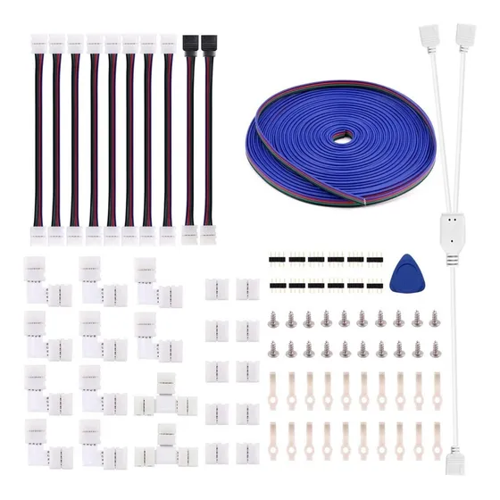 Kit De Conectores Varios Para Tira Luces Led Cinta 5050 Rgb 