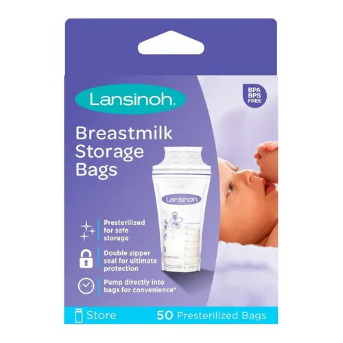 Bolsas Almacenar Leche Materna Lansinoh 50pzas Americana Ori