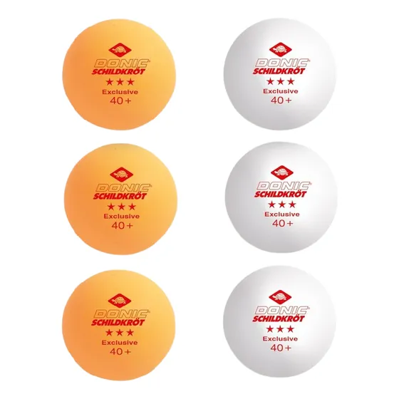 Set Pelota Ping Pong X6 Donic Schildkrot Exclusive 3 Stars