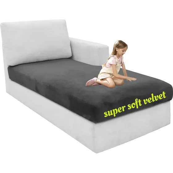 1 Funda De Terciopelo Chaise Longue, Fundas De Sofá Se...