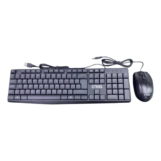 Kit Teclado Y Mouse Alambrico Usb Español Strig K15, M11