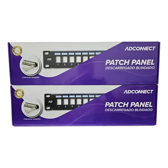  Patch Panel 24p Descarregado Blindado