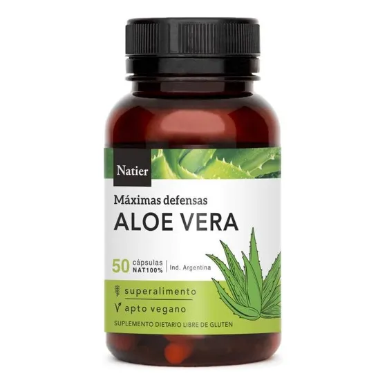 Aloe Vera Natier Liofilizado Depurativo Digestivo  50 Caps