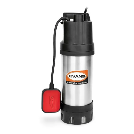 Bomba Sumergible Doméstica Evans 1/2hp 12gpm Con Flotad