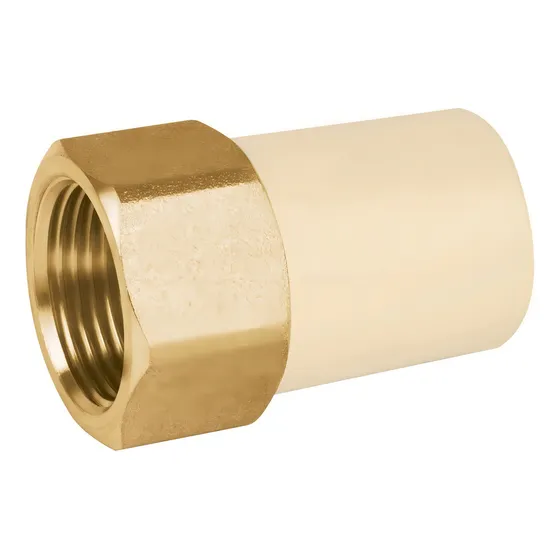 Adaptador Hembra Cpvc Inserto Metalico 3/4'' Foset 45108 Color Beige