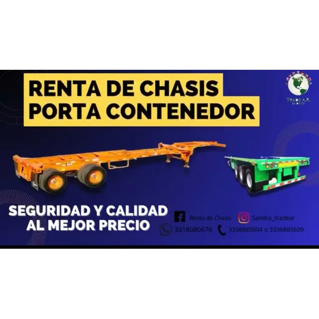 Renta De Chasis Portacontenedor 20  Y 40 