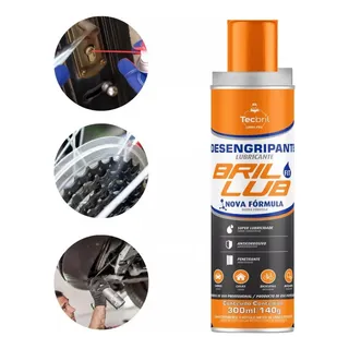 Desengripante Lubrificante Spray 300ml Antiferrugem Multiuso Desengripante Lubrificante Spray 300ml Antiferrugem Multiuso