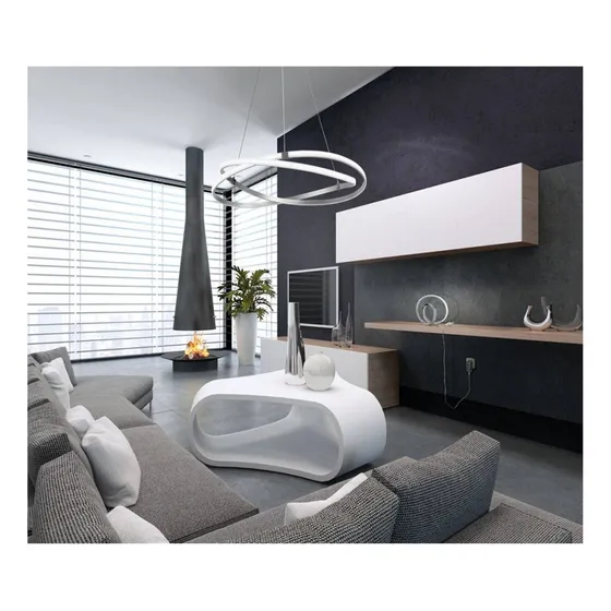 Lámpara Colgante Led Infinito Diseño Moderno Minimalista